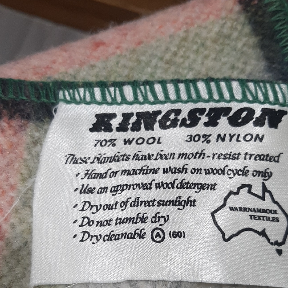 Not For Sale Sold Kingston Multicolor Wool Blend Blanket